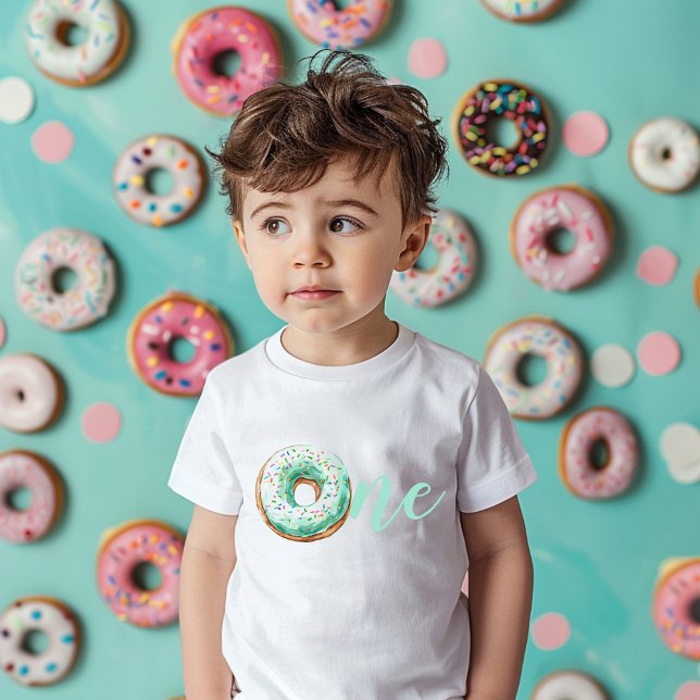 Green Donut Birthday Kleinkind T-shirt (Von Creator hochgeladen)