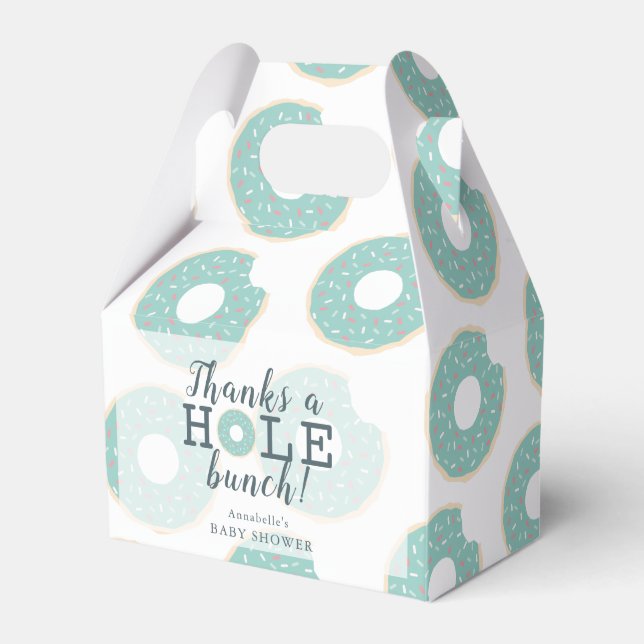 Green Donut Danke Baby Dusche Geschenkbox Geschenkschachtel (Vorderseite)