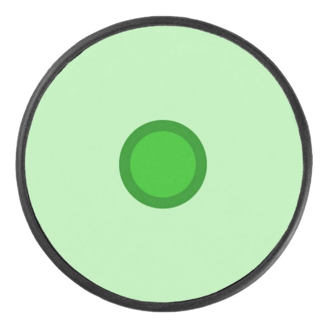 Green Dot Hockey Puck (Vorderseite)