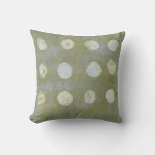 Green Dot Throw Kissen