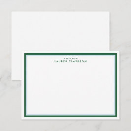 Green Double Frame Modern Stationäre Note Card Einladung