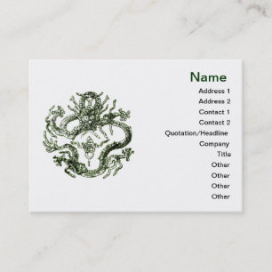 Green Dragon Business Card Visitenkarte
