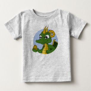 Green Dragon Cartoon Baby T - Shirt