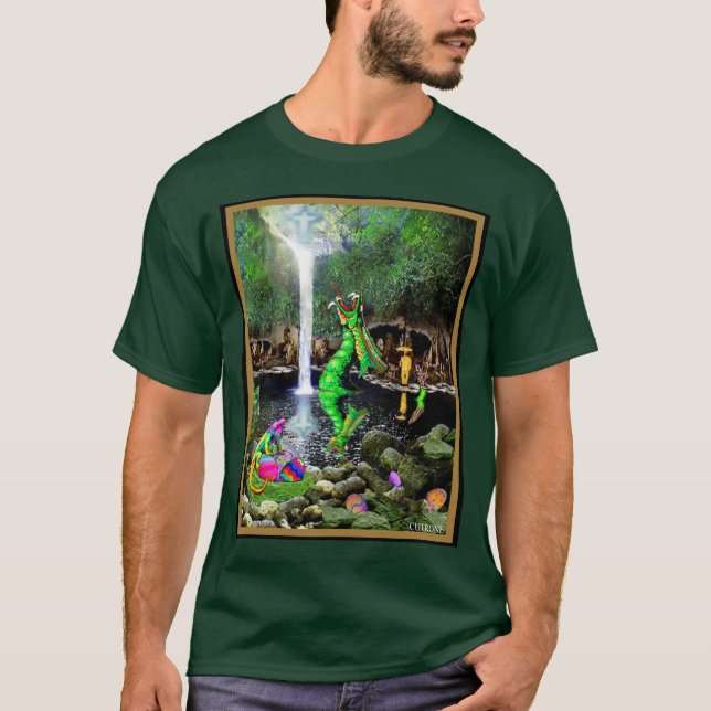 Green Dragon Falls T-Shirt (Vorderseite)