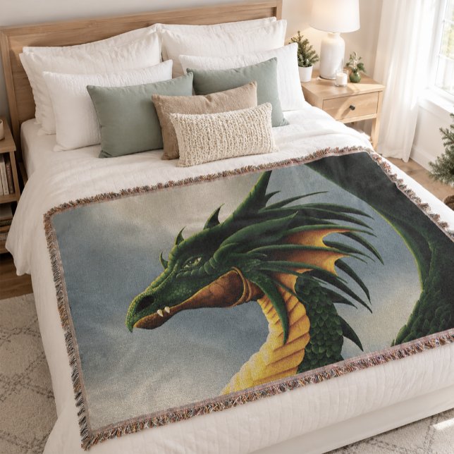 Green Dragon Fantasy Decke (Von Creator hochgeladen)