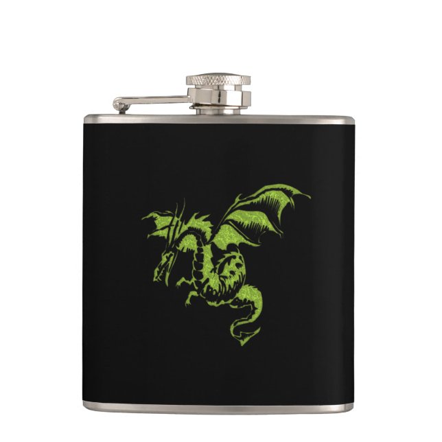 Green Dragon Flachmann (Vorderseite)