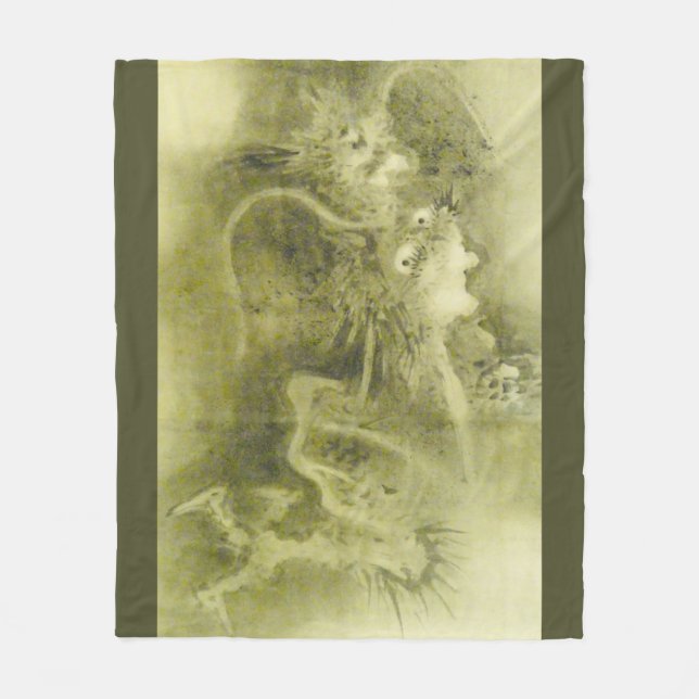 Green Dragon Fleecedecke (Vorderseite)