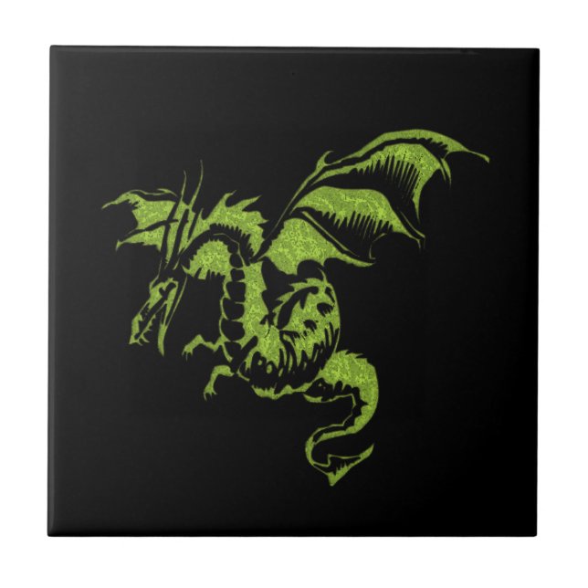 Green Dragon Fliese (Vorderseite)