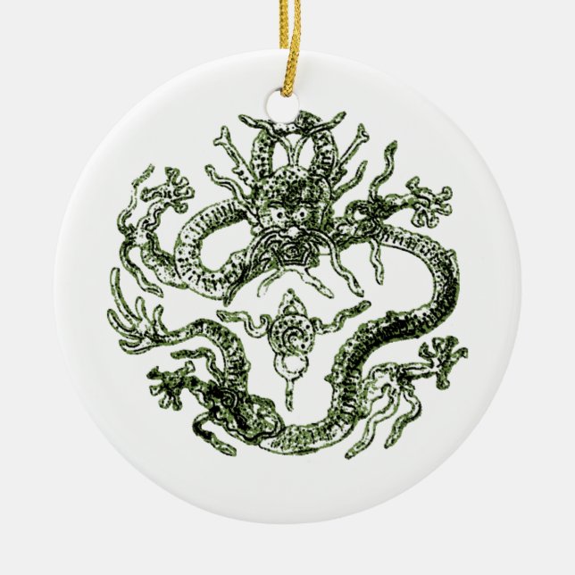 Green Dragon Ornament (Vorne)