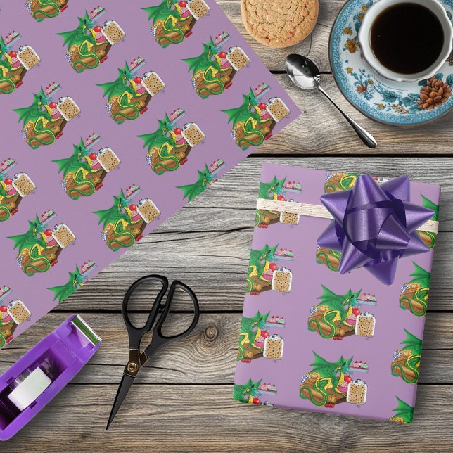 Green Dragon Pastry Koch Geschenkpapier (Von Creator hochgeladen)