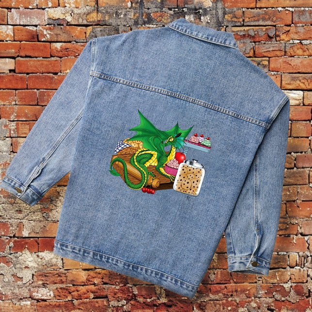 Green Dragon Pastry Koch Jeansjacke (Von Creator hochgeladen)