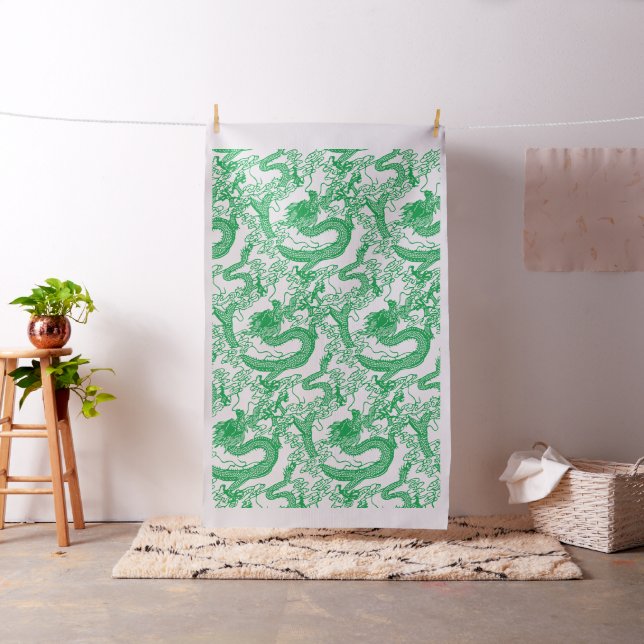 Green Dragon Pattern Stoff (Beispiel)