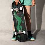 Green Dragon Skateboard<br><div class="desc">Whimsikalgrüner Drache auf der Grundlage einer Vintagen Abbildung.</div>