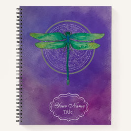 Green Dragonfly-Notebook Notizbuch