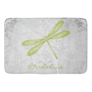 Green Dragonfly Personalisiert Bath Mat Badematte