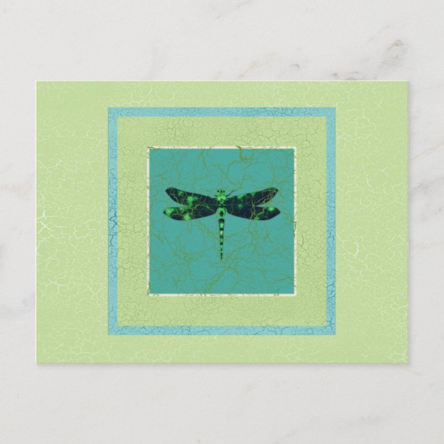 Green Dragonfly Postkarte (Vorderseite)