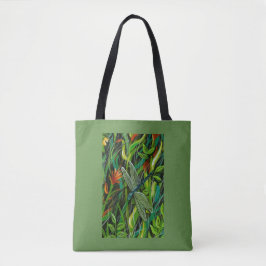 Green Dragonfly Tote Bag Tasche