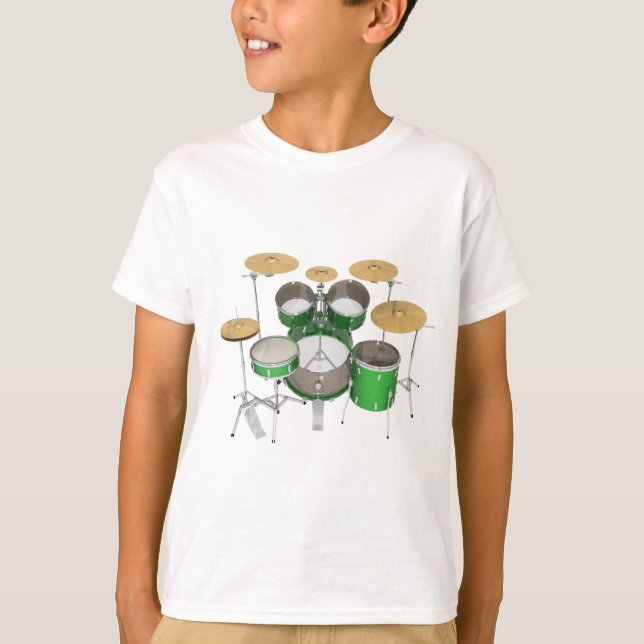 Green Drum Kit: T-Shirt (Vorderseite)