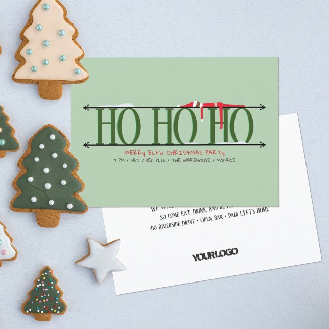 Green Elf Shenanigans Weihnachtsfeiertag Party Einladung (Von Creator hochgeladen)