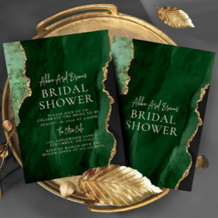Green Emerald Bridal Dusche Einladung