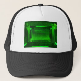 Green Emerald Gemstone Truckerkappe