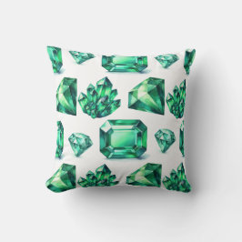 Green Emerald Isle Crystal Gemstone Diamond Decke Kissen