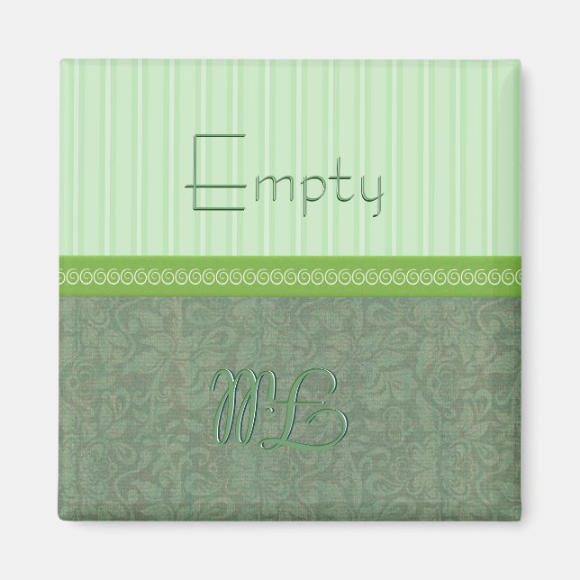 Green Empty Fill Geschirrspüler Magnet (Vorne)
