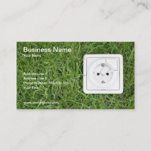 Green Energy Business Card Visitenkarte