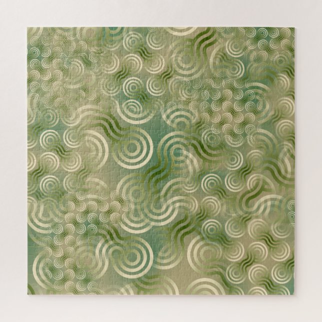 Green Entanglement Geometric Texture (Vertikal)