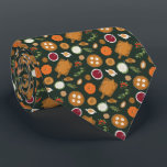 Green Erntedank Türkei Abendessen Krawatte<br><div class="desc">Whimsikale und moderne Erntedank-Hals-Krawatte mit Darstellung der Türkei-Abendessen.</div>