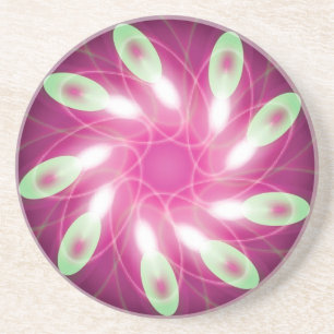 Green Escaping Lila Sandstein Untersetzer