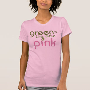 Green est le T-shirt rose neuf
