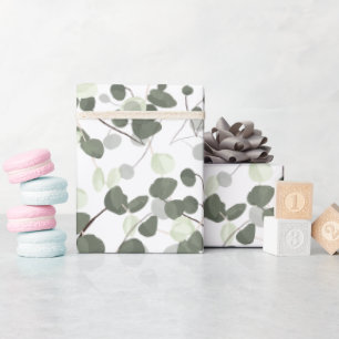 Green Eucalyptus Blätter Illustration Nature Geschenkpapier