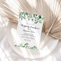 Green Eucalyptus Wedding Luncheon Brautparty