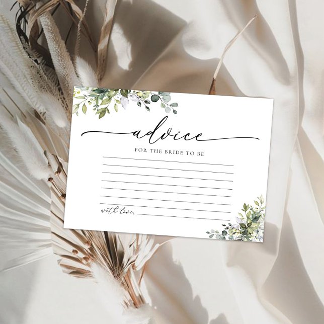 Green Eukalyptus Floral Advertising Card (Von Creator hochgeladen)