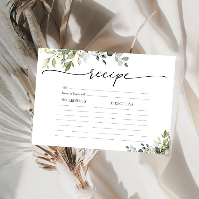 Green Eukalyptus Floral Large Recicard Einladung (Von Creator hochgeladen)