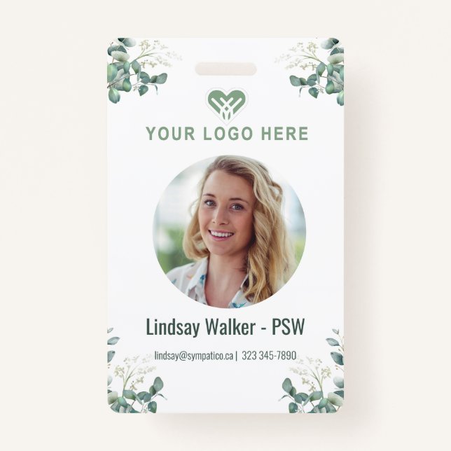Green Eukalyptus StyleBadge Ausweis (Vorderseite)