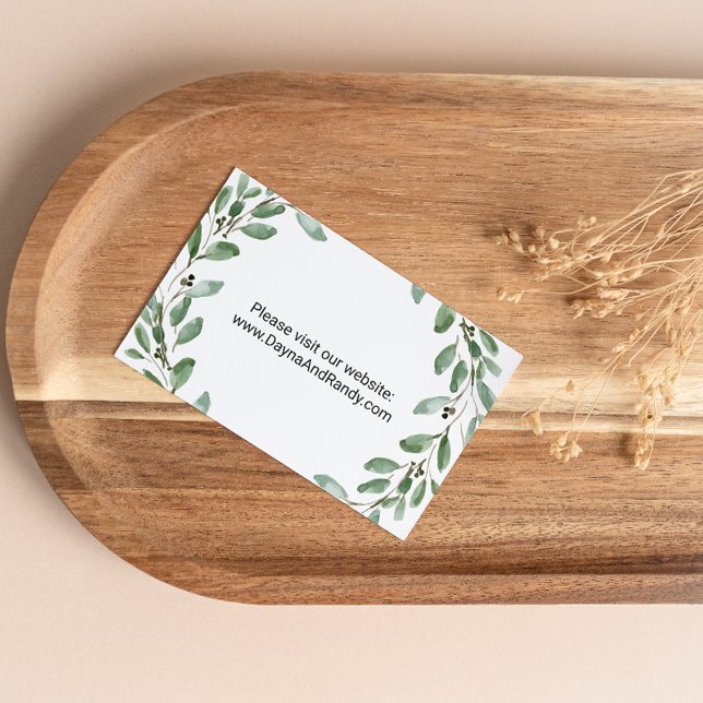 Green EukalyptusTropical Website Insert Card Visitenkarte (Von Creator hochgeladen)