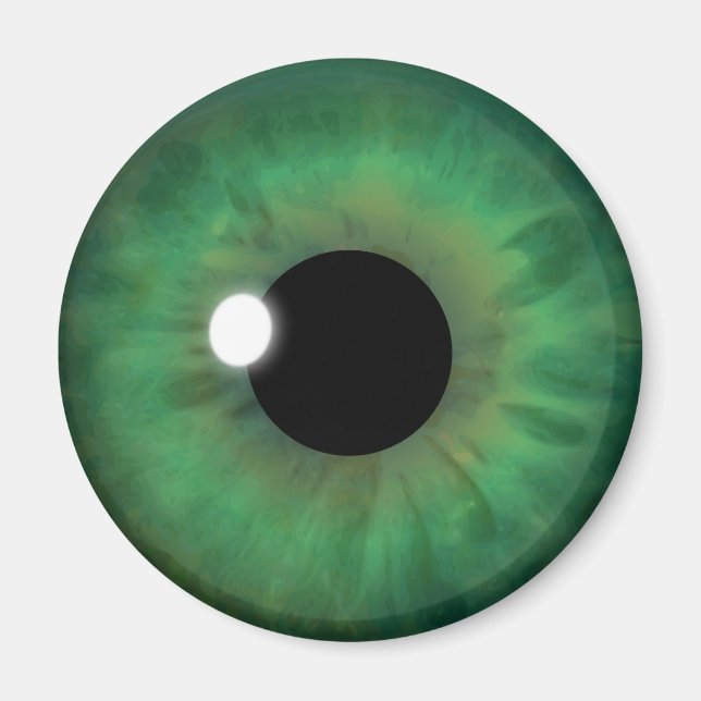 Green Eye Iris Eyeball Coole, kundenspezifische Ro Magnet (Vorne)