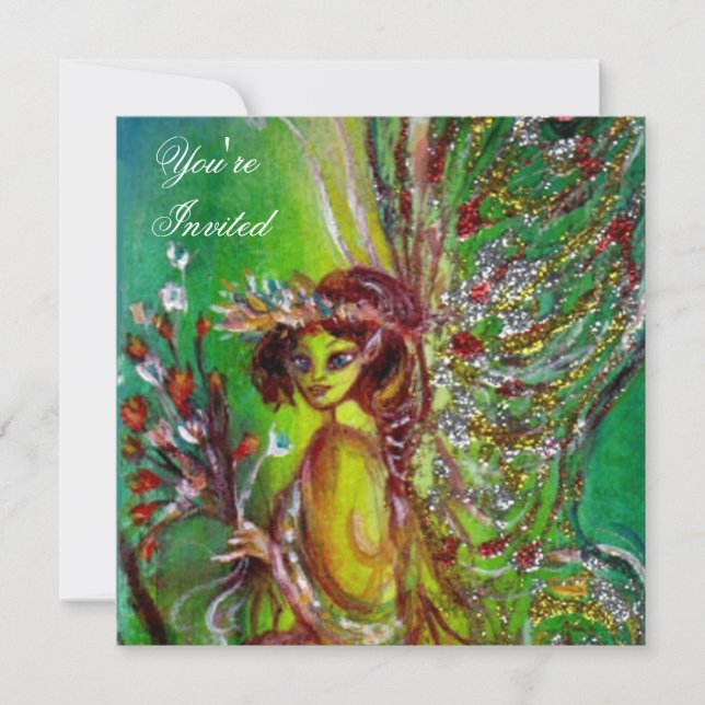 GREEN FAIRY EINLADUNG (Vorderseite)