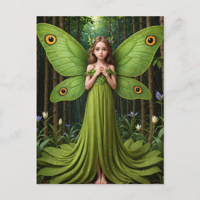 Green Fairy Postkarte (Vorderseite)