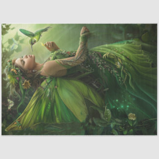 Green Fairy Seidenpapier