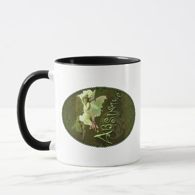 Green Fairy Splashy Collage III Tasse (Links)