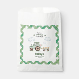 Green Farm Tractor Boys Any Age Birthday Geschenktütchen