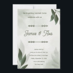 Green Feminine Floral Watercolor Wedding Invitatio Einladung<br><div class="desc">Invite your guests to a celebration of love with this beautifully elegant Green Feminine Floral Watercolor Wedding Invitation. Perfect for a spring, summer, or intimate garden wedding, this design captures the essence of refined romance with its soft watercolor florals and a sophisticated palette of lush deep green and calm sage...</div>