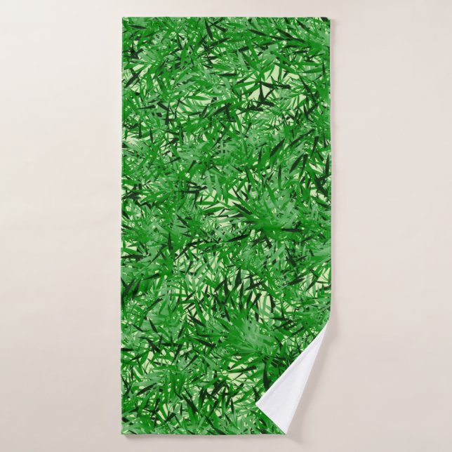 Green Fern Bath Set Badehandtuch (Badehandtuch)