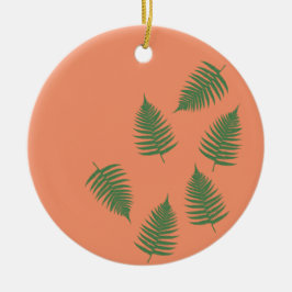 Green Fern Lucky Ornament