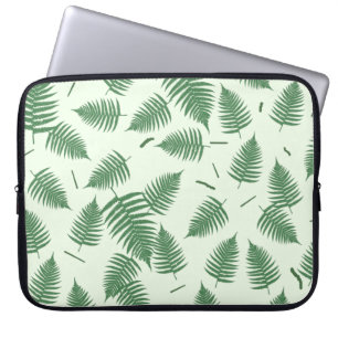 Green Fern Pflanzen Leaf-Muster Laptop-Sieb Laptopschutzhülle