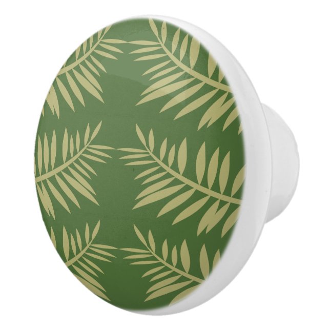 Green Ferns Custom Keramik Knob Keramikknauf (Rechts)