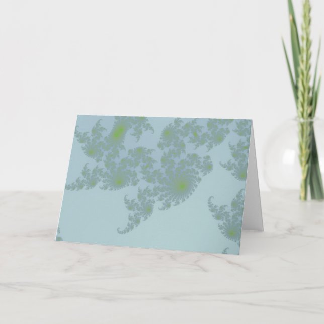 Green Ferns Greetings Card Karte (Vorderseite)
